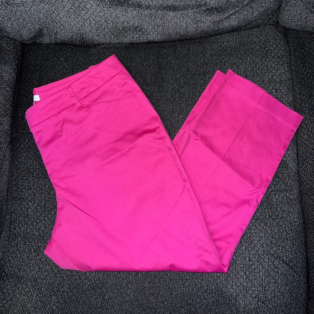 New York & Company Stretch Dress Pants Hot Pink